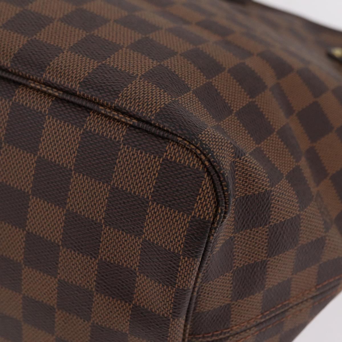 LOUIS VUITTON Damier Ebene Neverfull GM Tote Bag N51106 LV Auth BA15955V