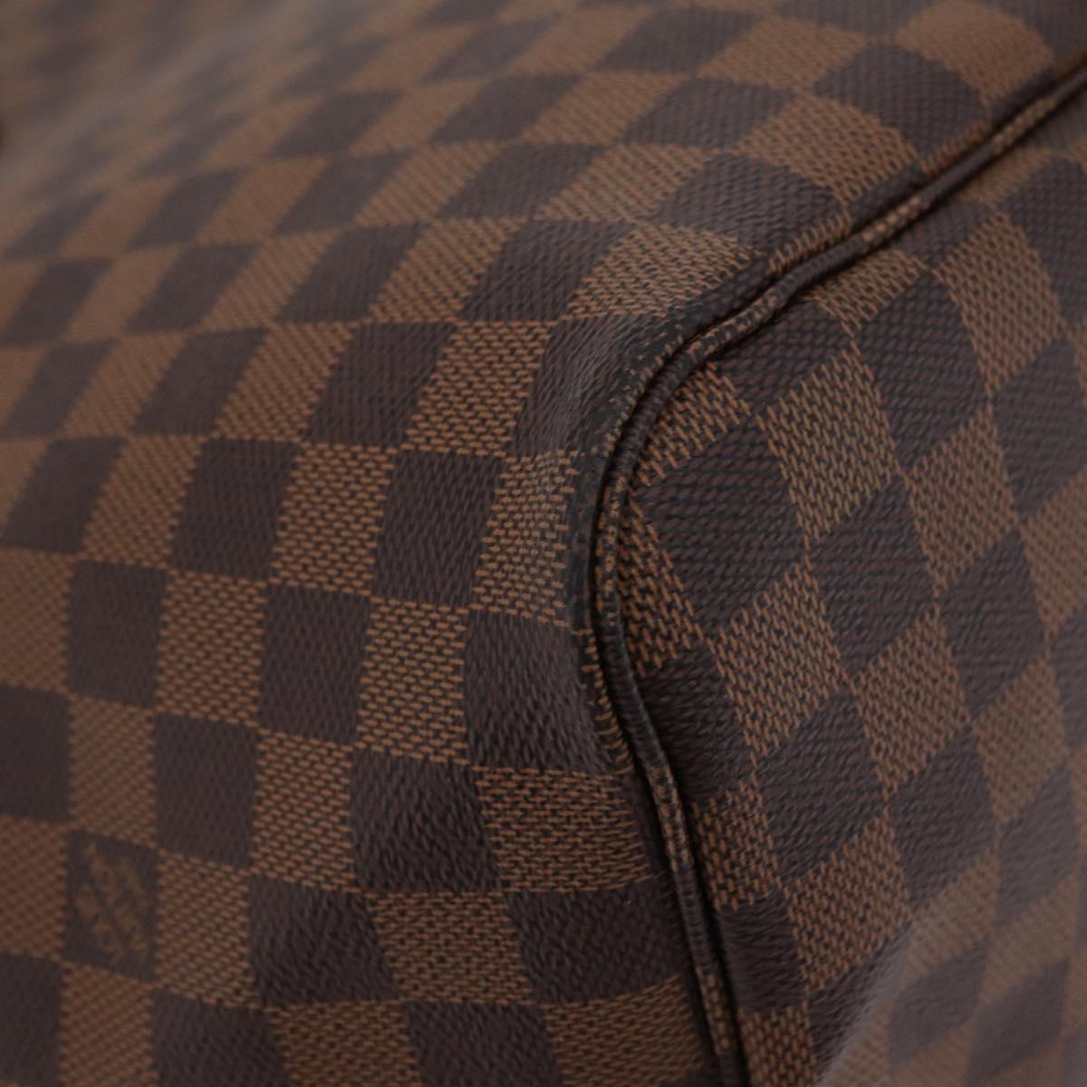 LOUIS VUITTON Damier Ebene Neverfull GM Tote Bag N51106 LV Auth BA15955V
