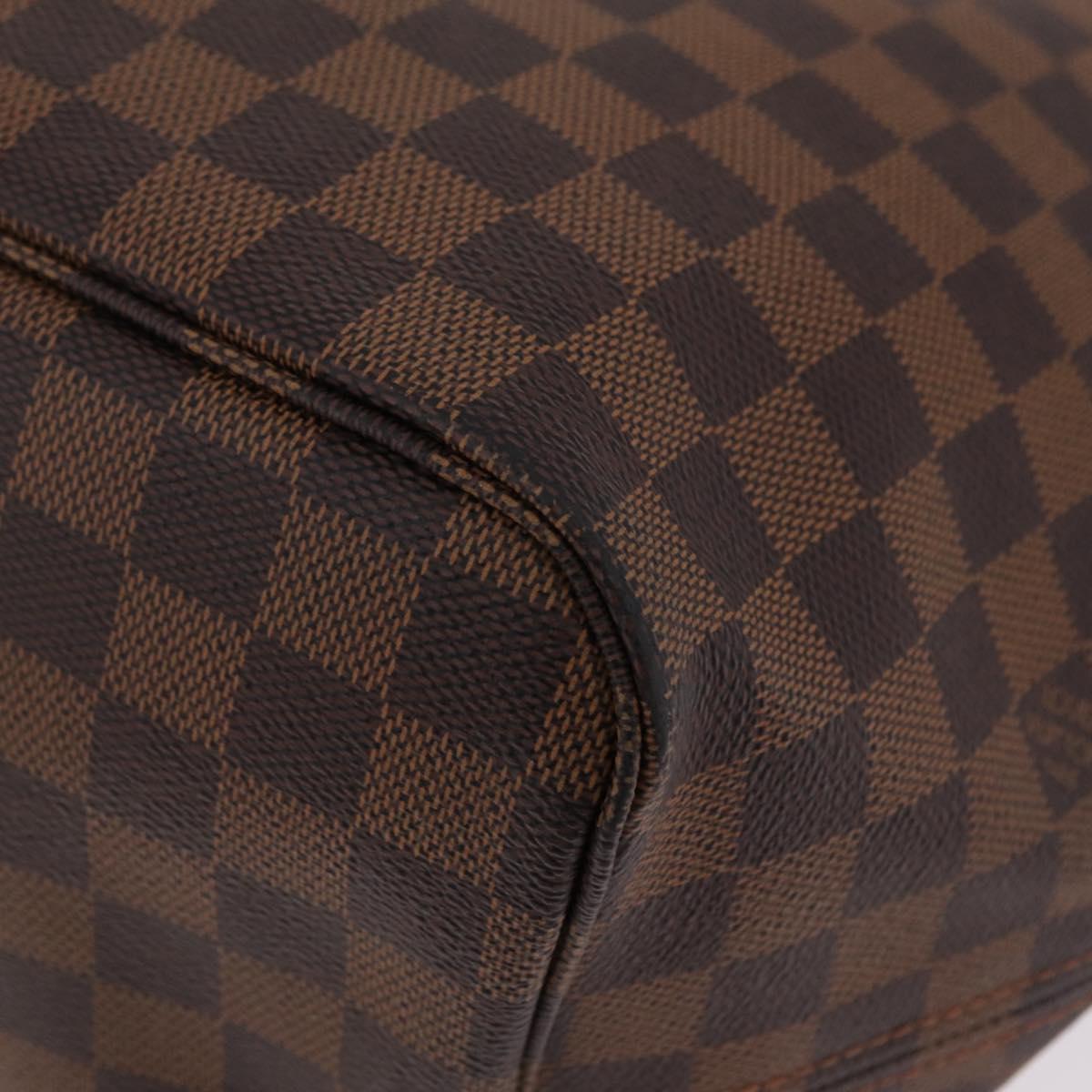 LOUIS VUITTON Damier Ebene Neverfull GM Tote Bag N51106 LV Auth BA15955V