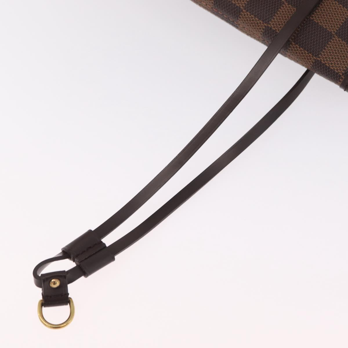LOUIS VUITTON Damier Ebene Neverfull GM Tote Bag N51106 LV Auth BA15955V