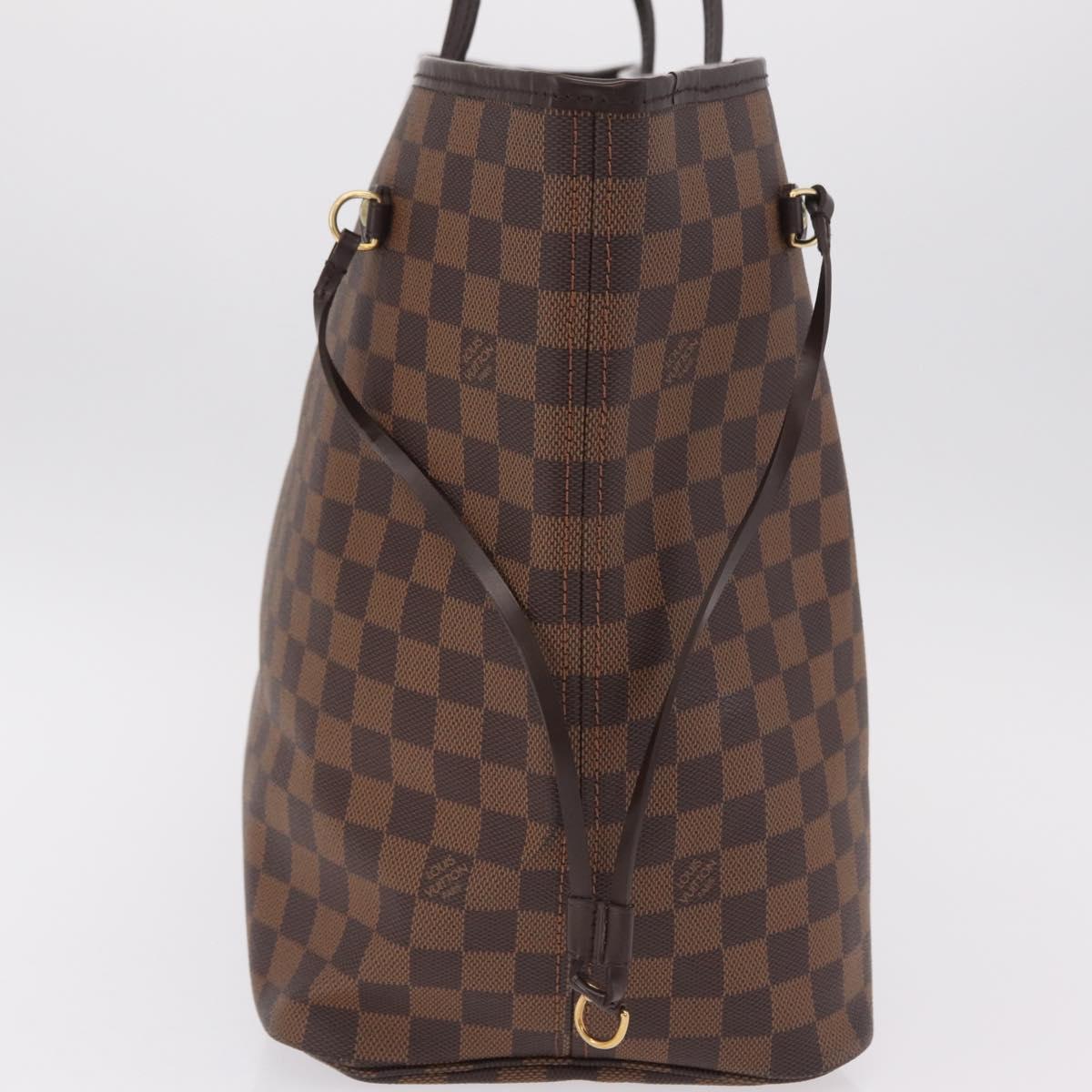 LOUIS VUITTON Damier Ebene Neverfull GM Tote Bag N51106 LV Auth BA15955V