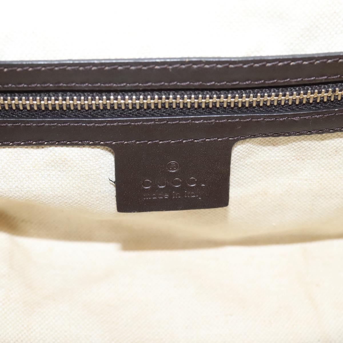 GUCCI GG Canvas Web Sherry Line Boston Bag 2way Beige Gold 269876 Auth BA15956A
