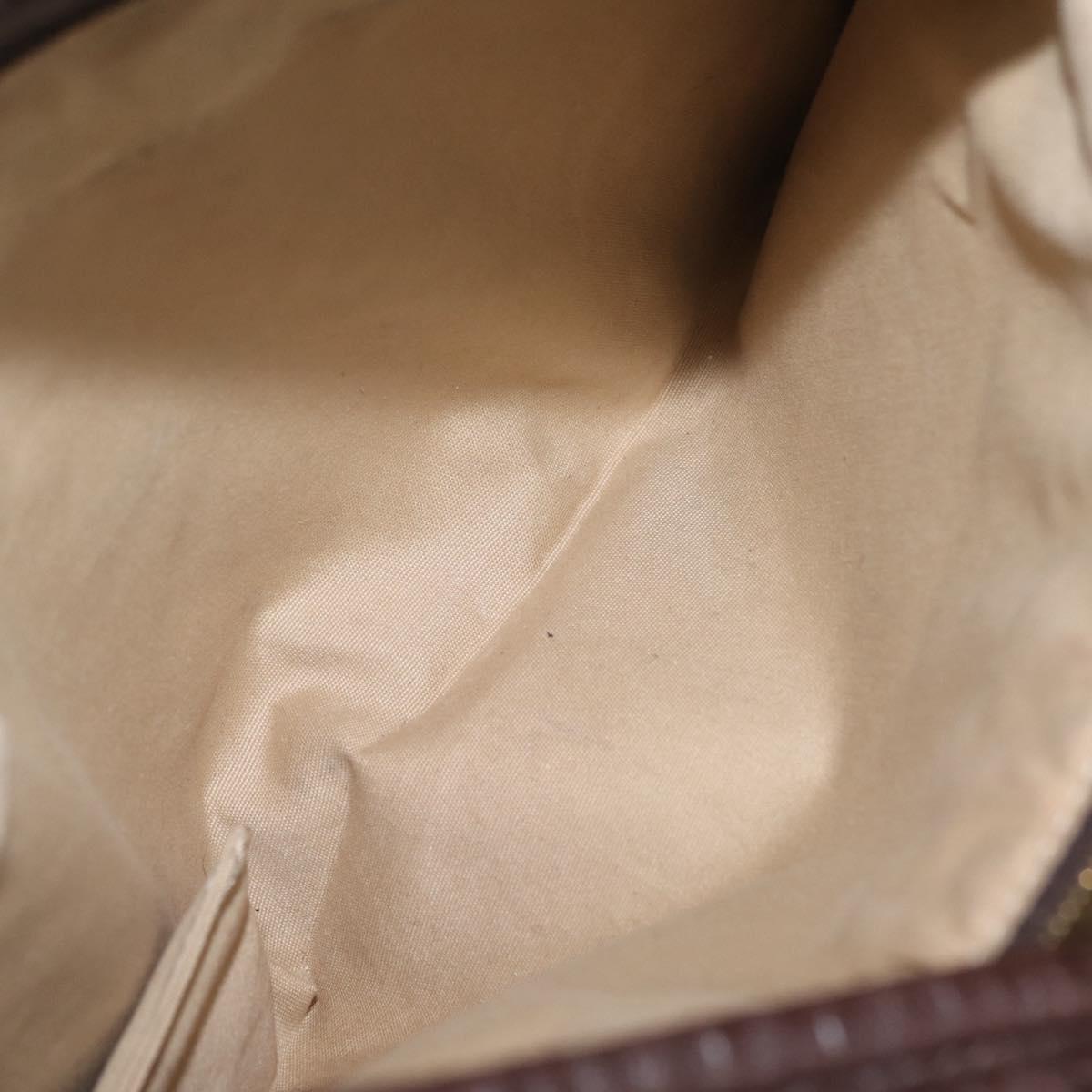 Bottega Veneta INTRECCIATO Hobo Bag Leather Brown Gold 115654 Auth BA15963V