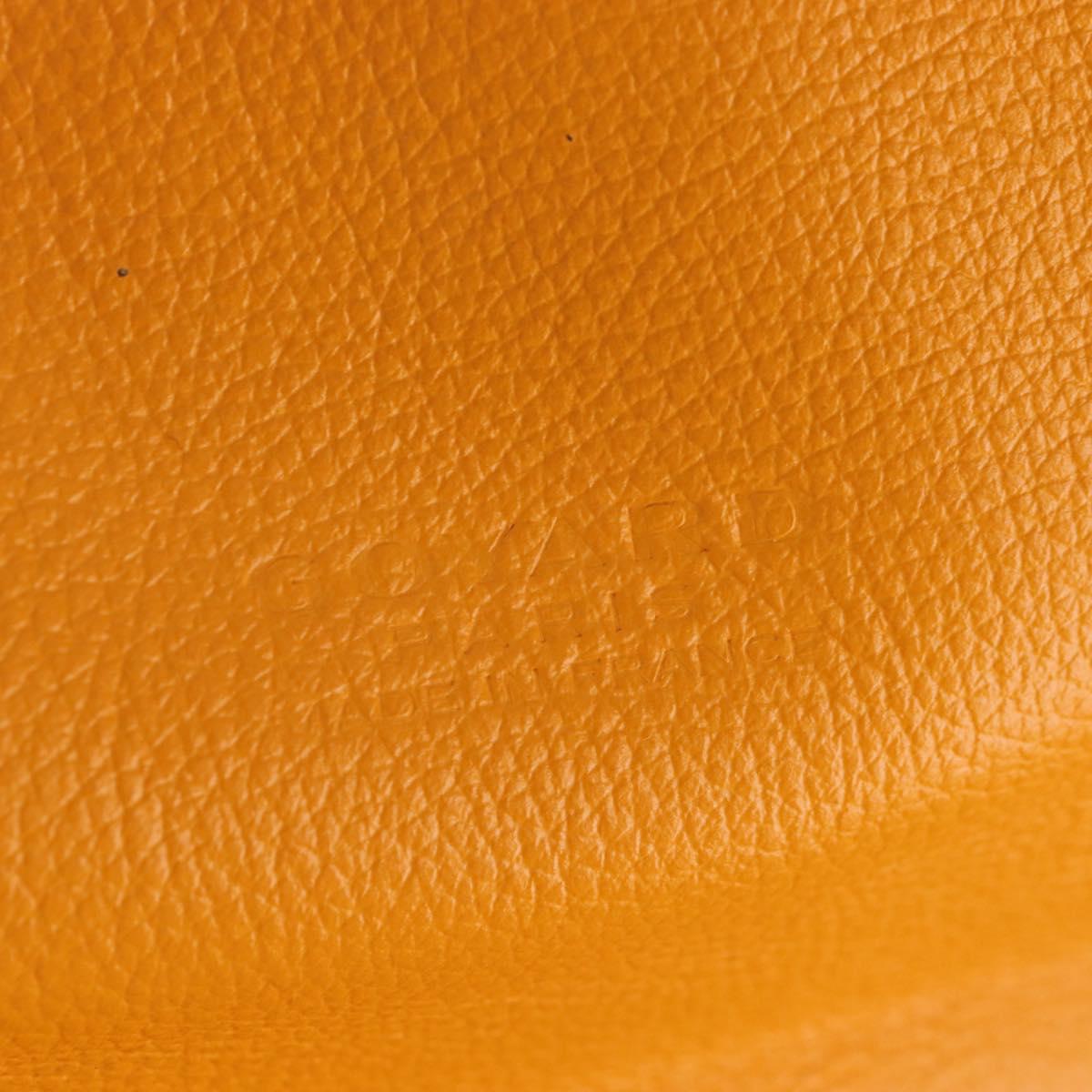 Goyard Herringbone Saint Léger Backpack PVC Leather Yellow Auth BA15967SAM