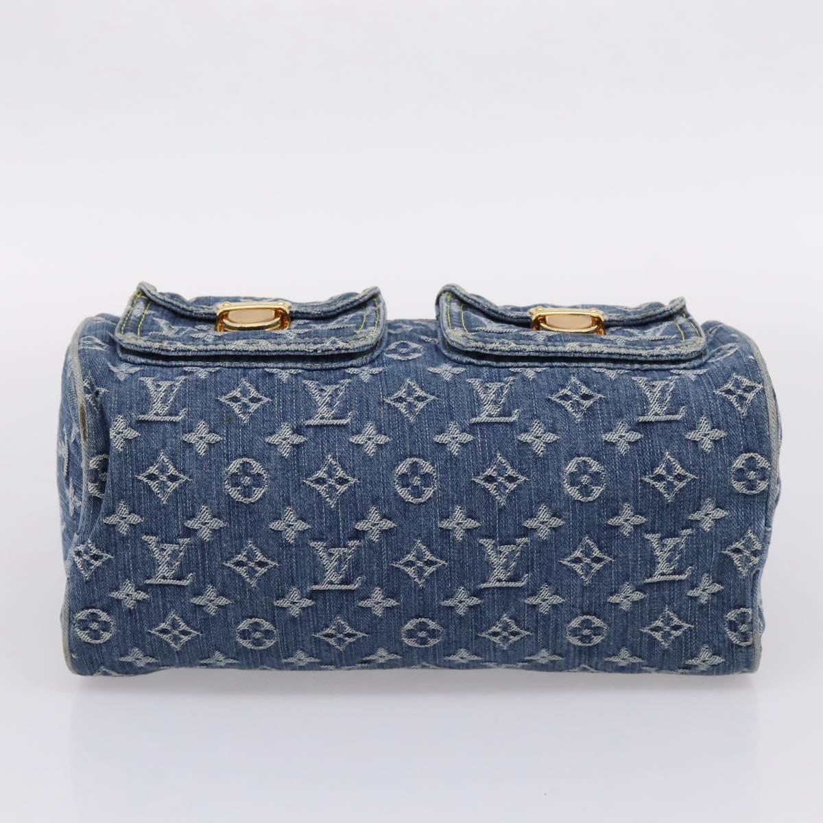 LOUIS VUITTON Monogram Denim Neo Speedy Hand Bag Blue M95019 LV Auth BA15988V