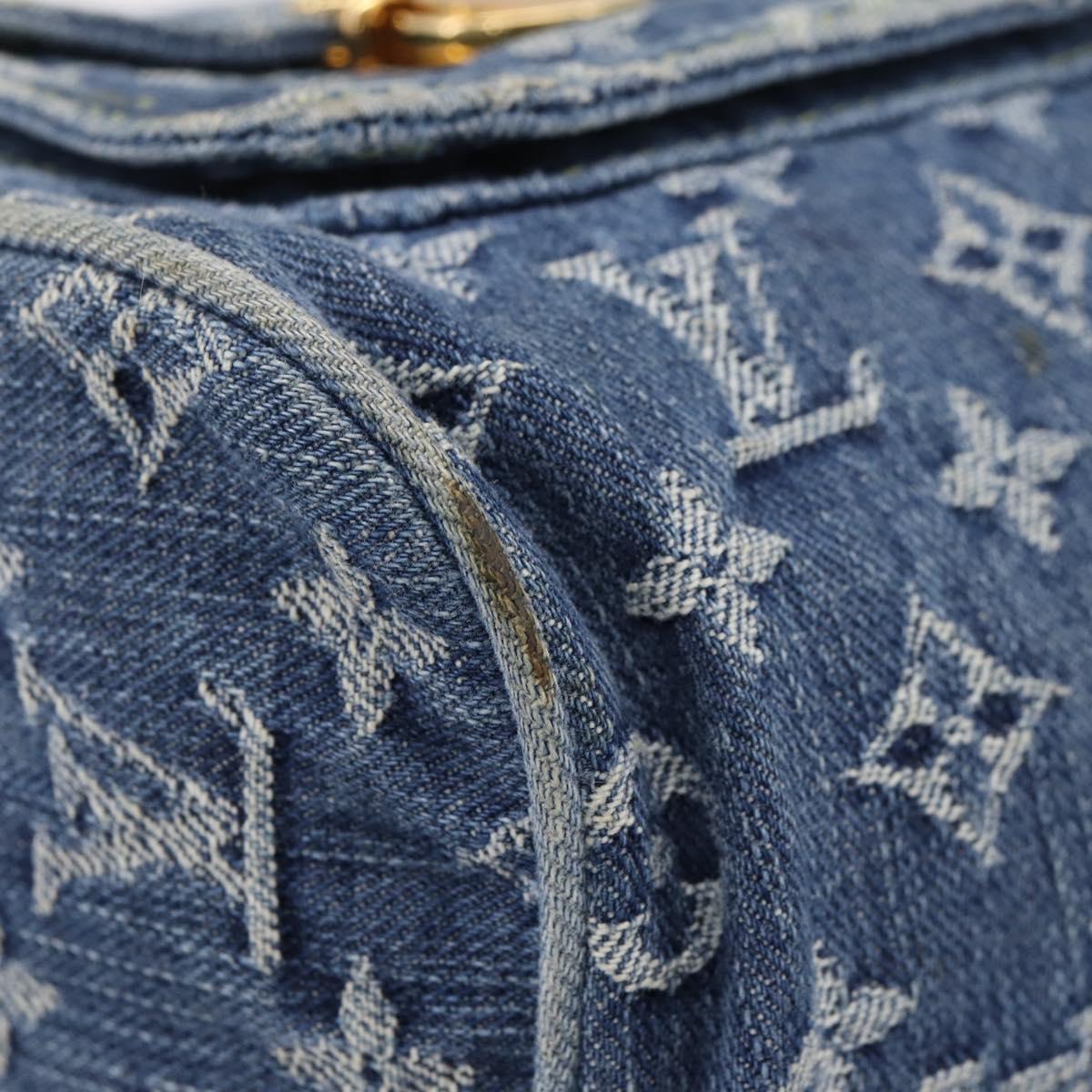 LOUIS VUITTON Monogram Denim Neo Speedy Hand Bag Blue M95019 LV Auth BA15988V