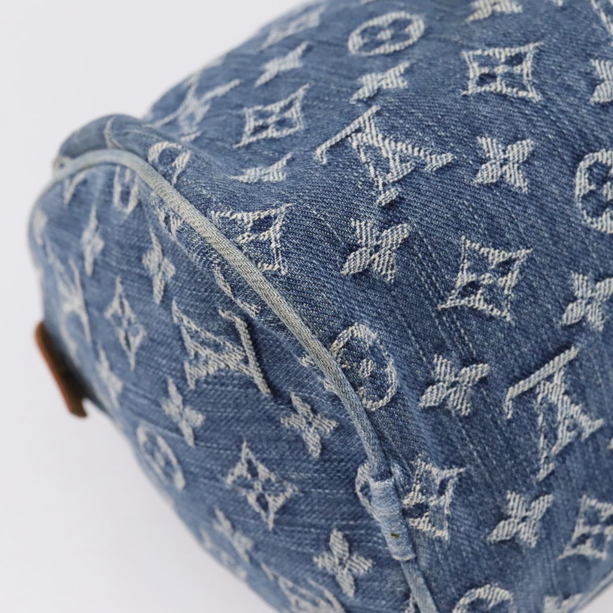 LOUIS VUITTON Monogram Denim Neo Speedy Hand Bag Blue M95019 LV Auth BA15988V