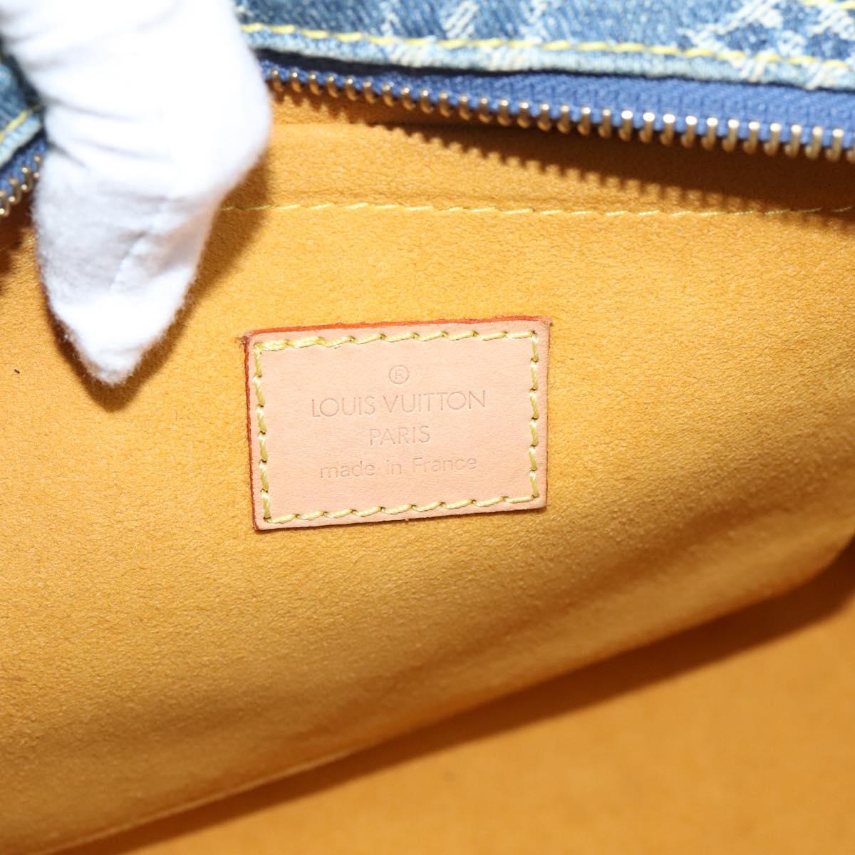 LOUIS VUITTON Monogram Denim Neo Speedy Hand Bag Blue M95019 LV Auth BA15988V