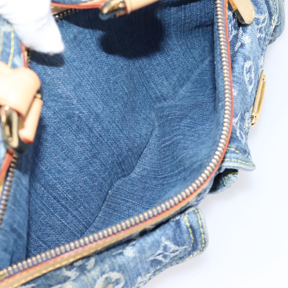 LOUIS VUITTON Monogram Denim Neo Speedy Hand Bag Blue M95019 LV Auth BA15988V