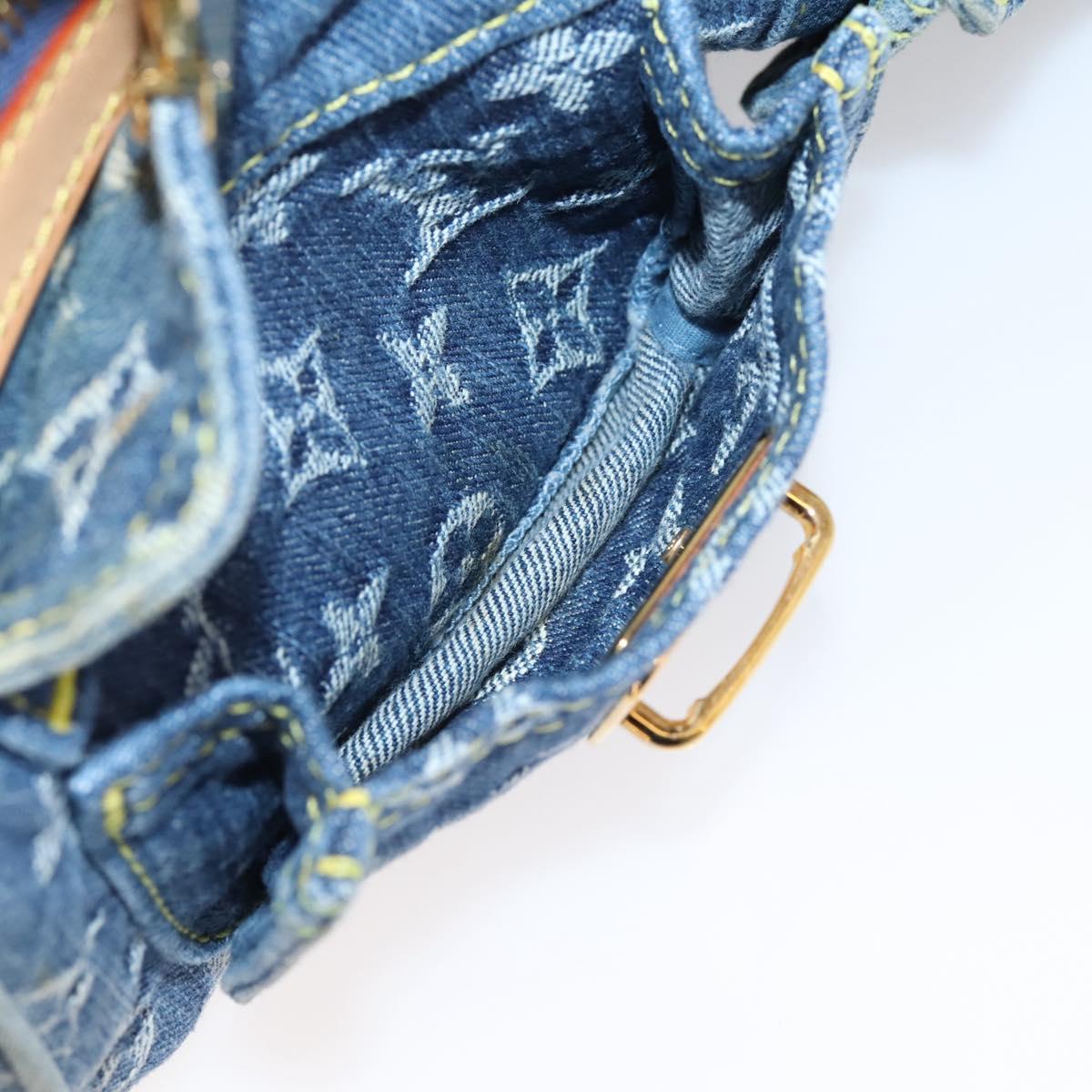 LOUIS VUITTON Monogram Denim Neo Speedy Hand Bag Blue M95019 LV Auth BA15988V