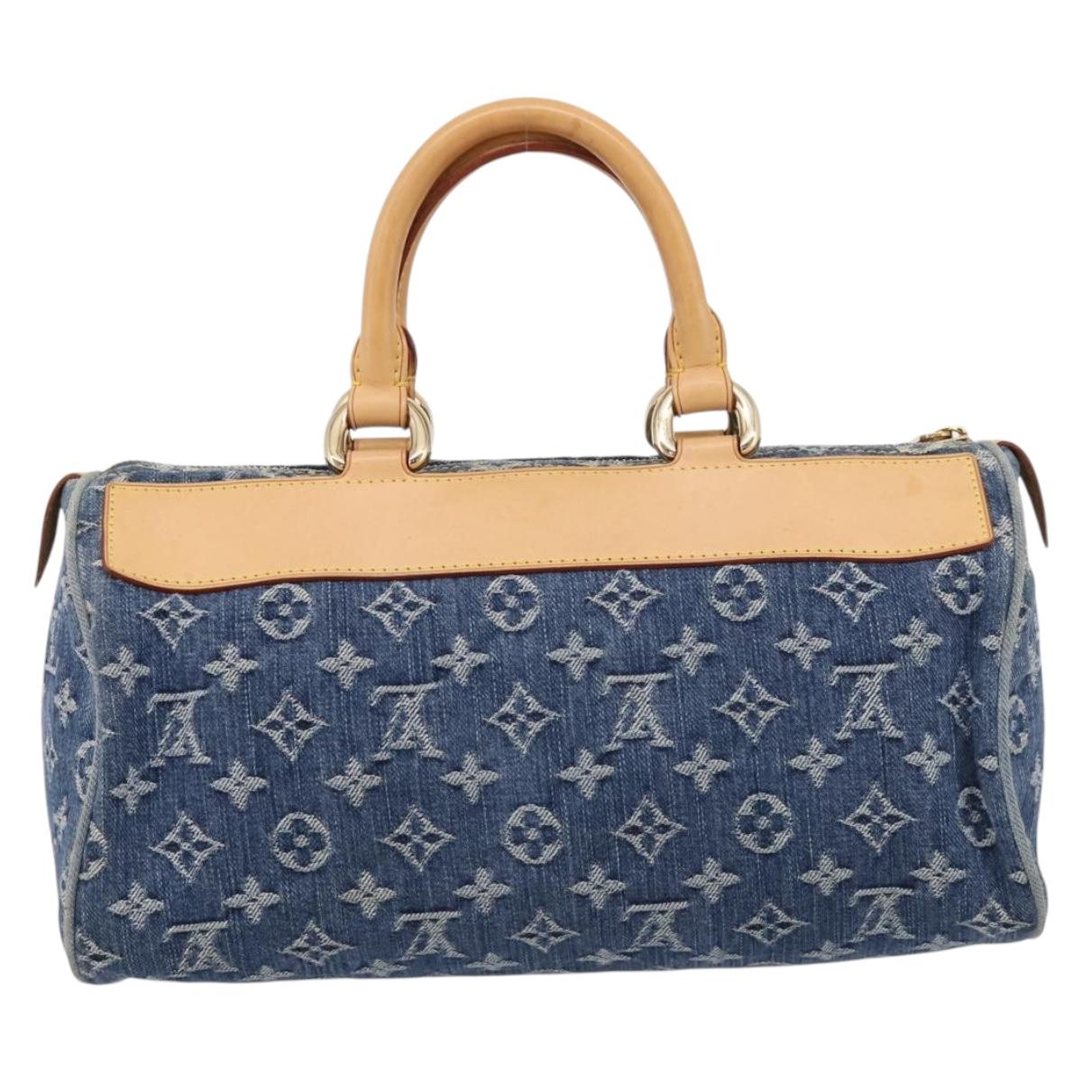 LOUIS VUITTON Monogram Denim Neo Speedy Hand Bag Blue M95019 LV Auth BA15988V
