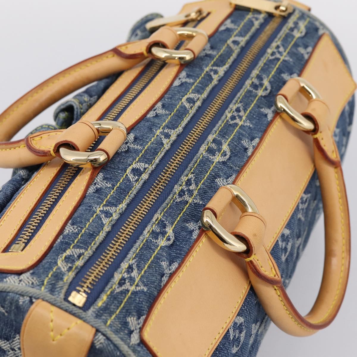 LOUIS VUITTON Monogram Denim Neo Speedy Hand Bag Blue M95019 LV Auth BA15988V