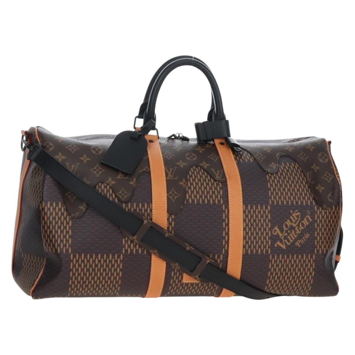 LOUIS VUITTON LV × NIGO Keepall Bandouliere 50 Bag N40360 LV Auth BA15989SM