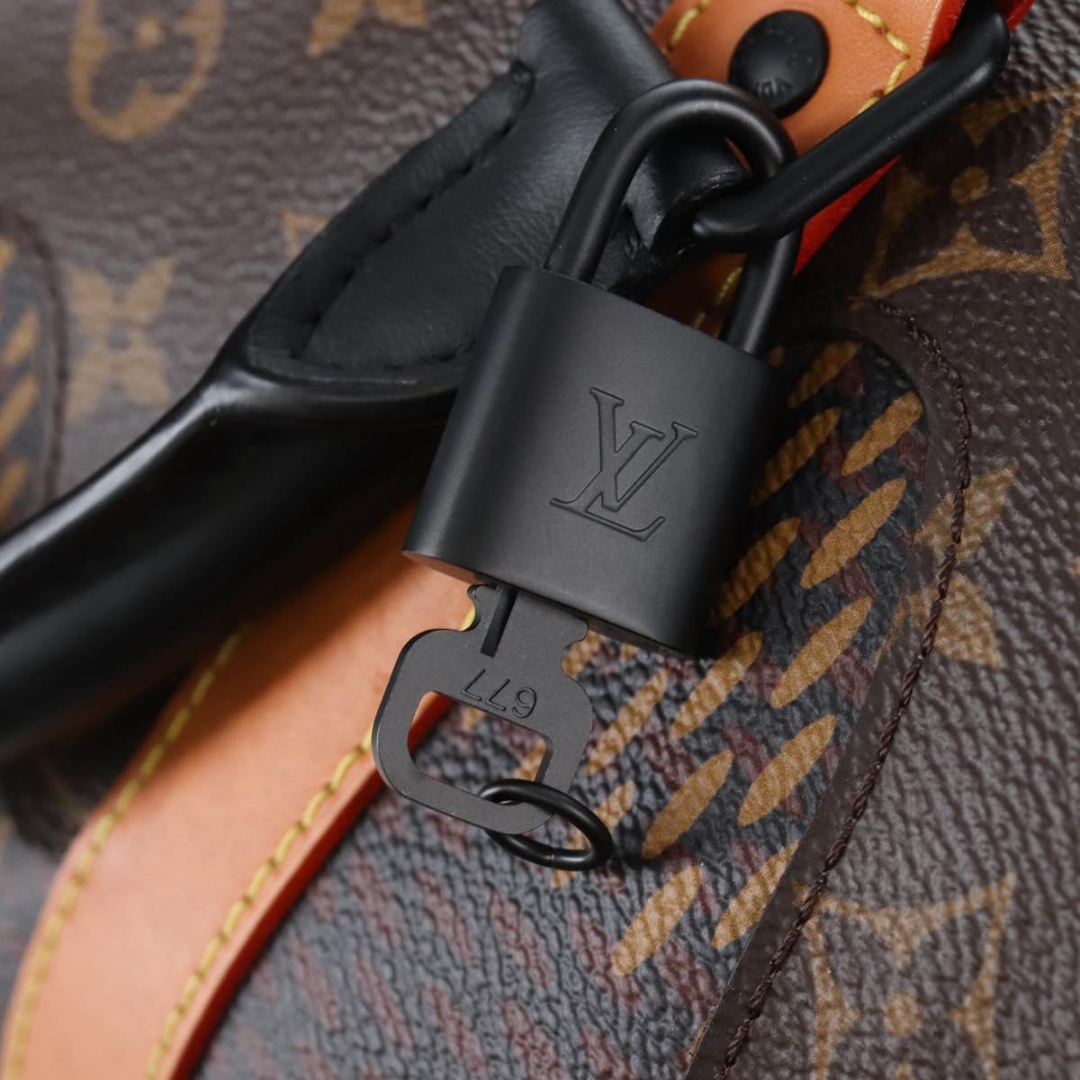 LOUIS VUITTON LV × NIGO Keepall Bandouliere 50 Bag N40360 LV Auth BA15989SM