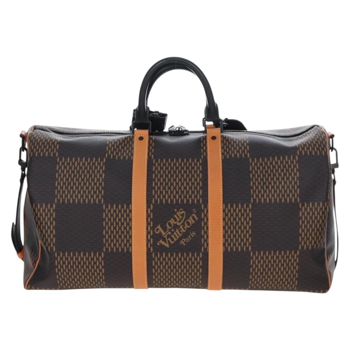LOUIS VUITTON LV × NIGO Keepall Bandouliere 50 Bag N40360 LV Auth BA15989SM