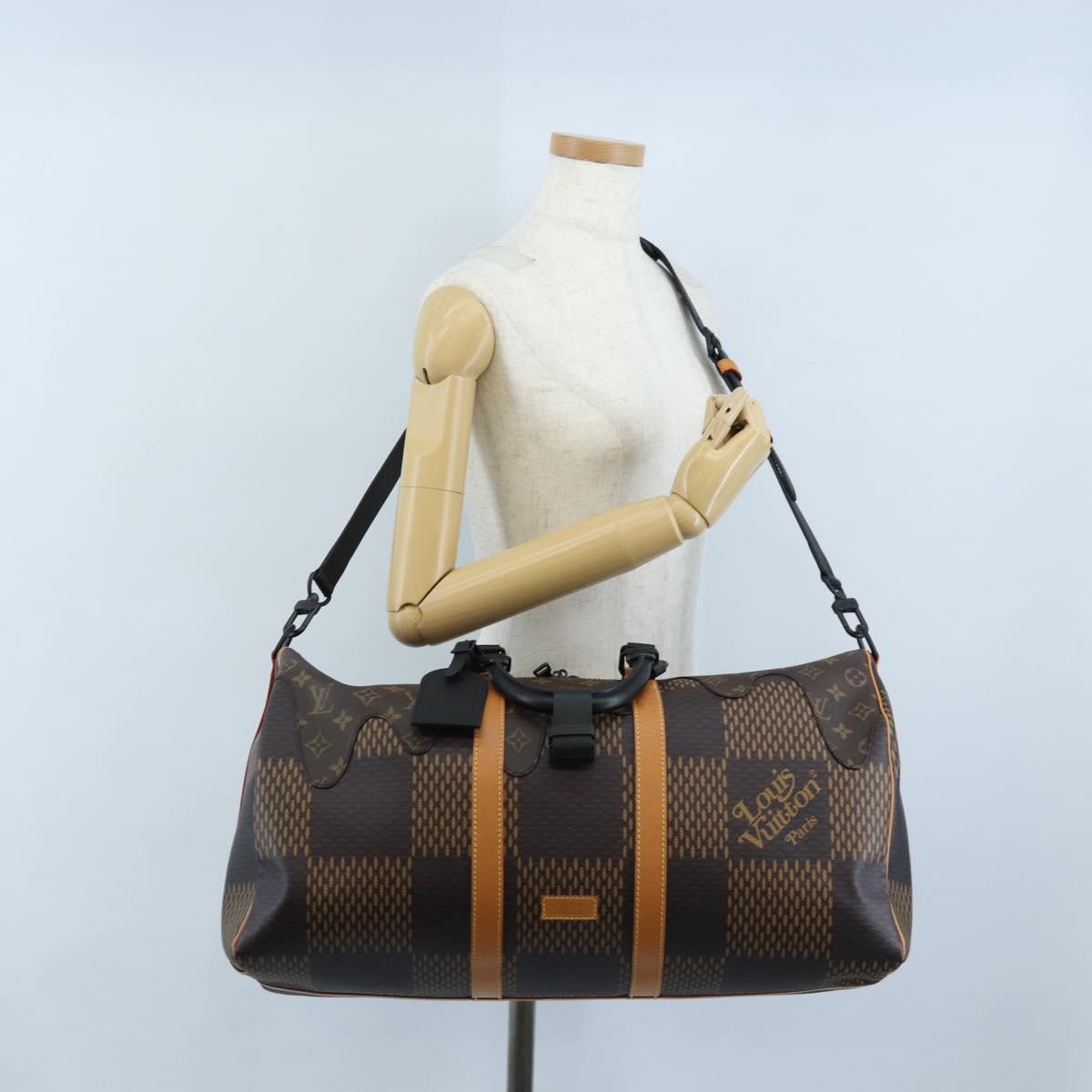 LOUIS VUITTON LV × NIGO Keepall Bandouliere 50 Bag N40360 LV Auth BA15989SM