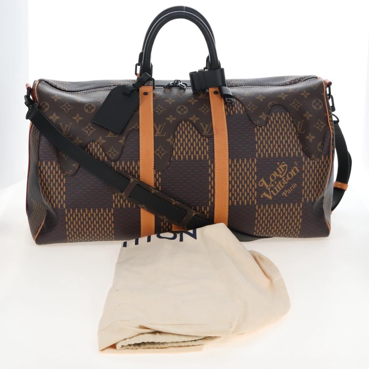 LOUIS VUITTON LV × NIGO Keepall Bandouliere 50 Bag N40360 LV Auth BA15989SM