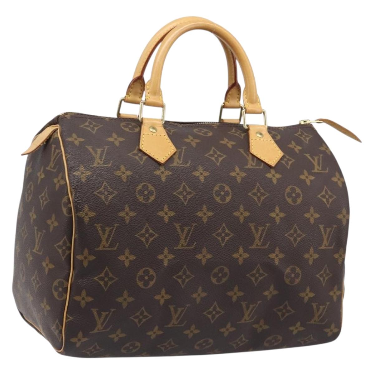 LOUIS VUITTON Monogram Speedy 30 Hand Bag M41526 LV Auth BA15990V