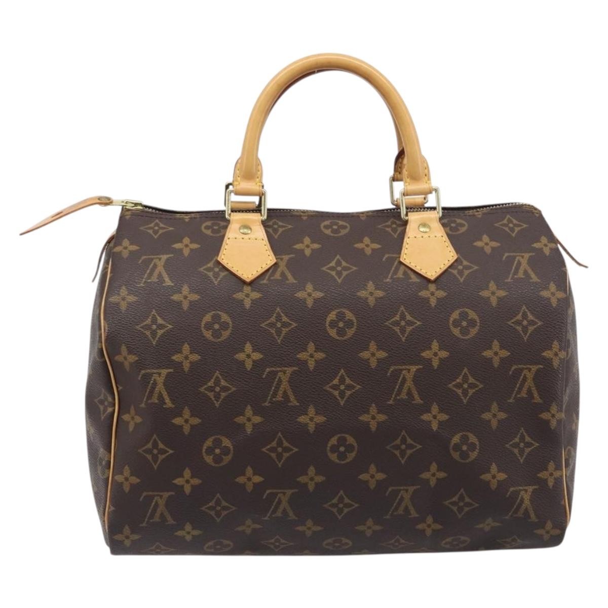LOUIS VUITTON Monogram Speedy 30 Hand Bag M41526 LV Auth BA15990V