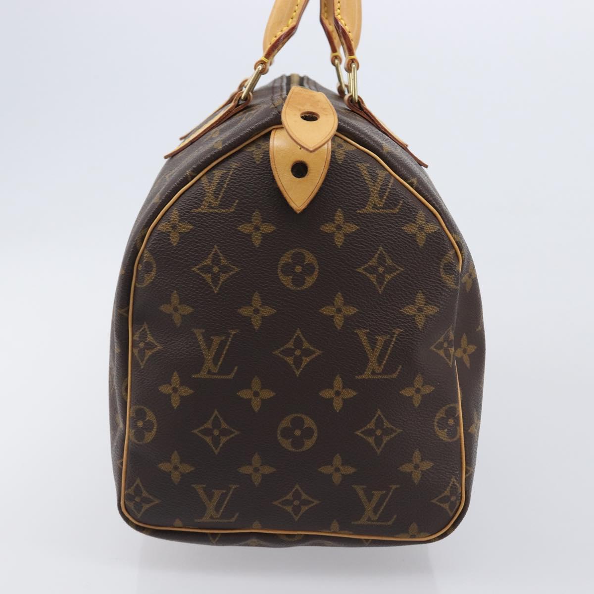 LOUIS VUITTON Monogram Speedy 30 Hand Bag M41526 LV Auth BA15990V