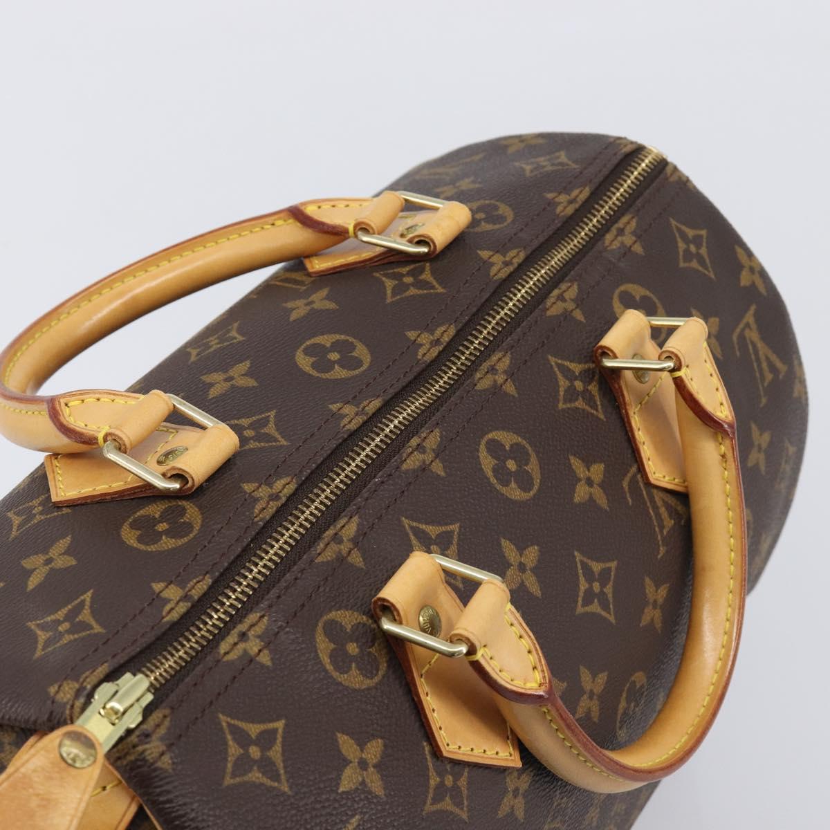 LOUIS VUITTON Monogram Speedy 30 Hand Bag M41526 LV Auth BA15990V