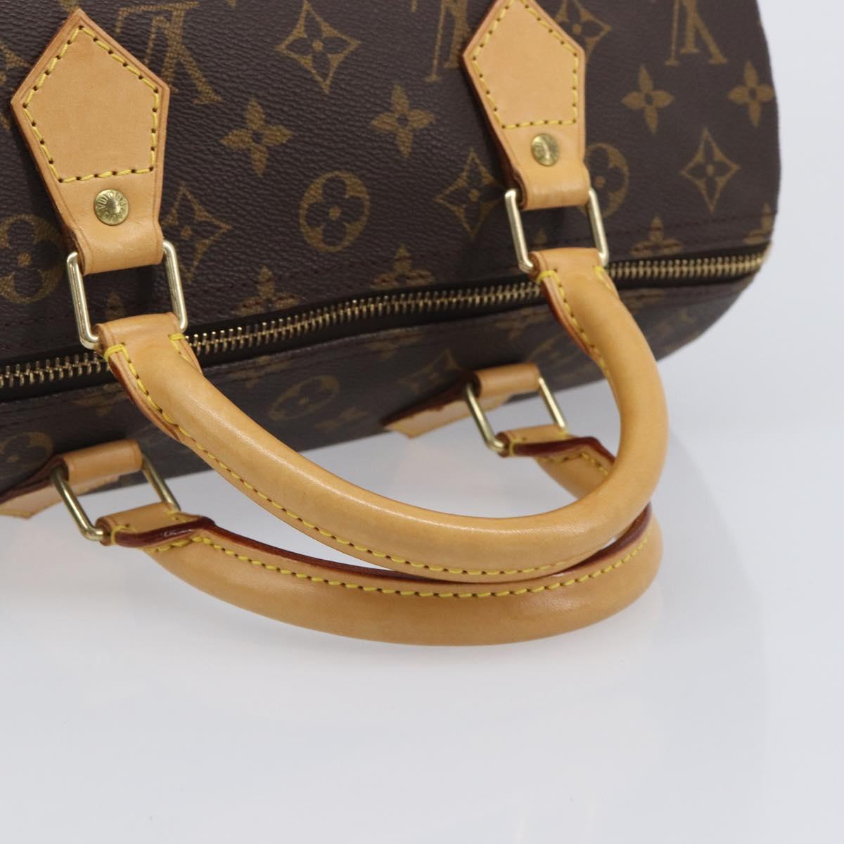 LOUIS VUITTON Monogram Speedy 30 Hand Bag M41526 LV Auth BA15990V