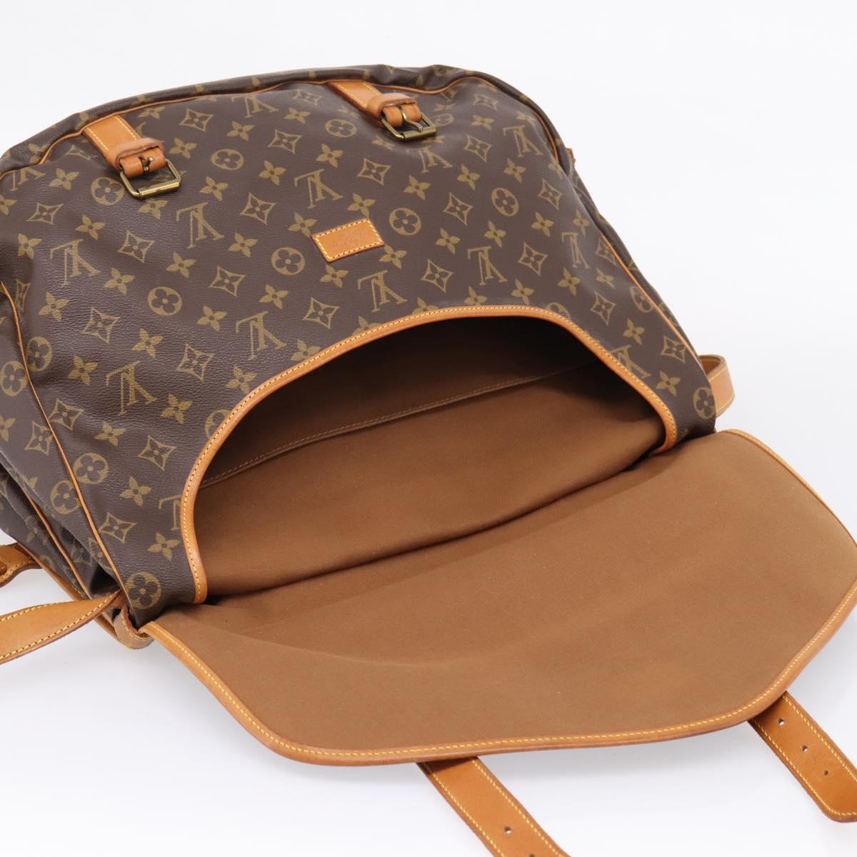 LOUIS VUITTON Monogram Saumur 43 Shoulder Bag M42252 LV Auth BA16012
