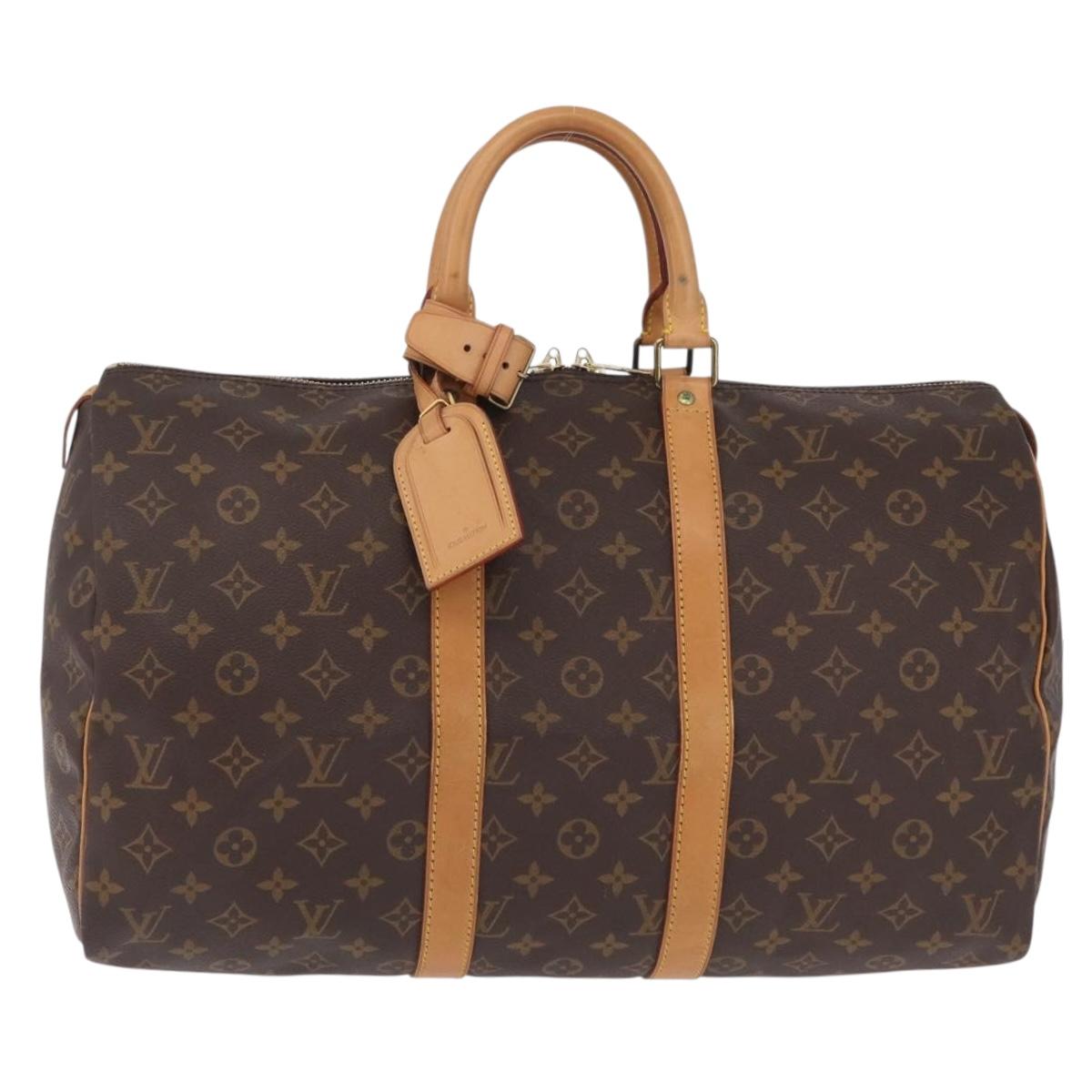 LOUIS VUITTON Monogram Keepall 45 Boston Bag M41428 LV Auth BA16013V