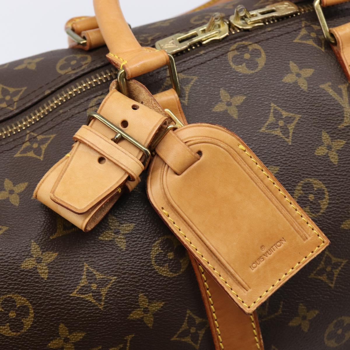 LOUIS VUITTON Monogram Keepall Bandouliere 45 Boston Bag M41418 LV Auth BA16014V
