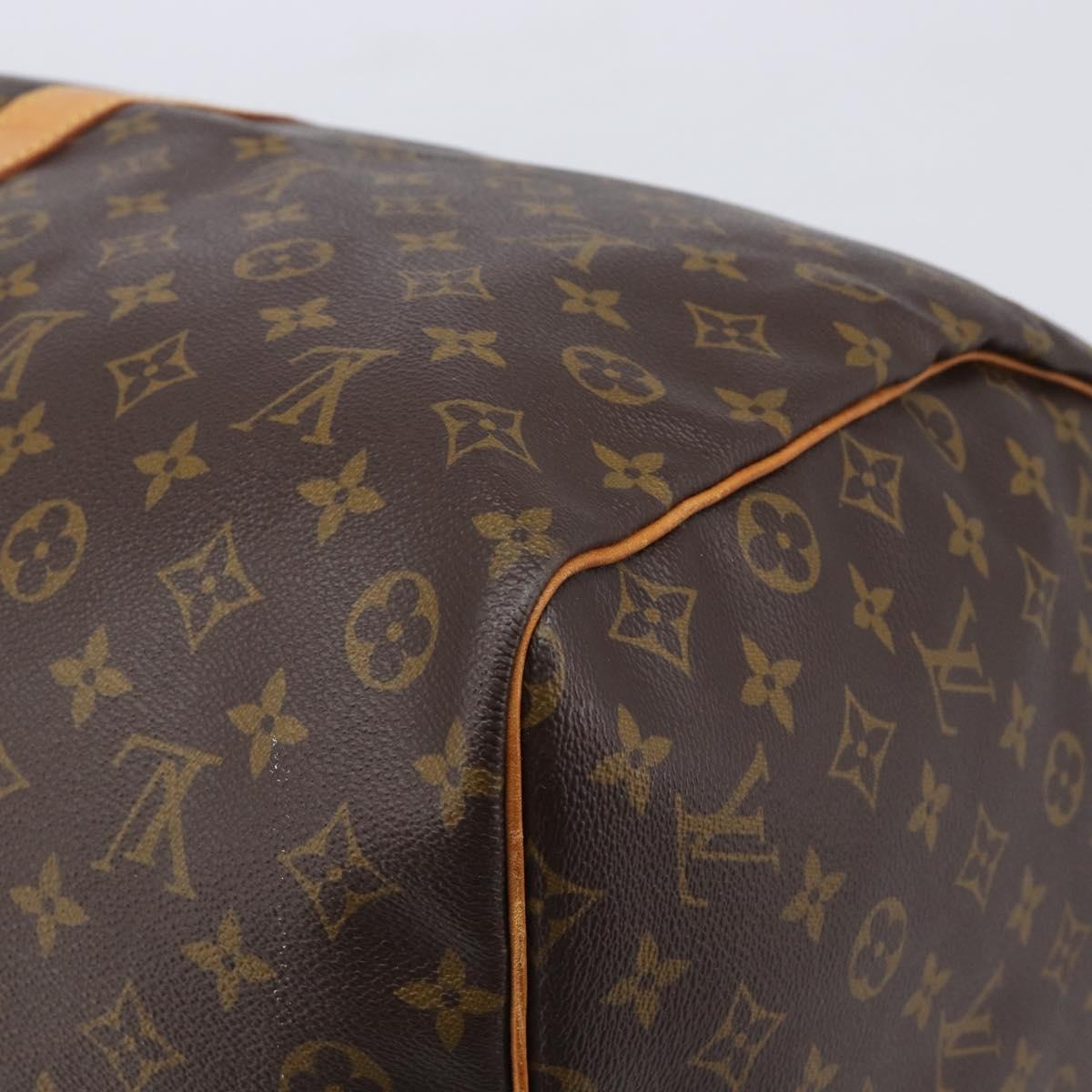 LOUIS VUITTON Monogram Keepall 60 Boston Bag M41422 LV Auth BA16016