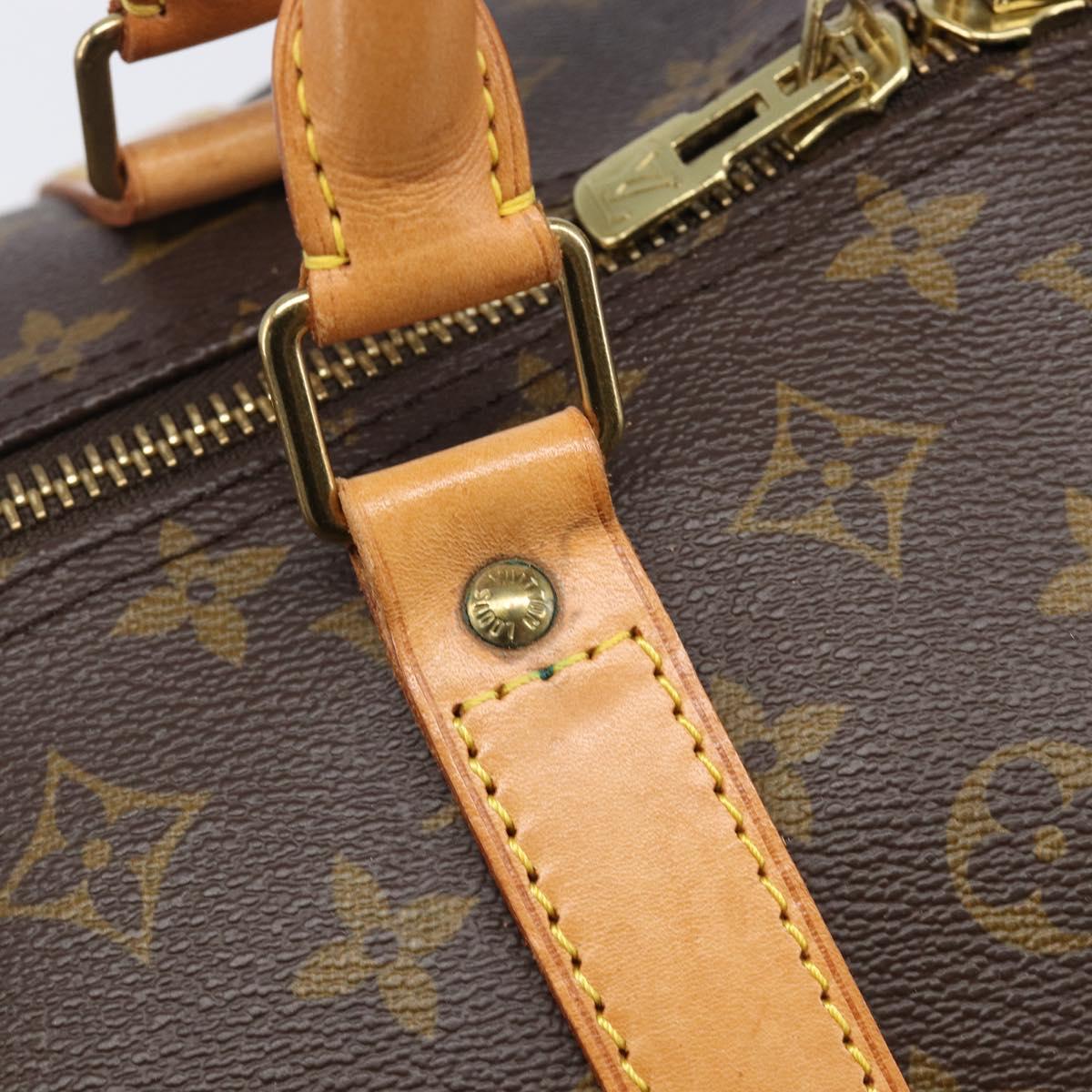 LOUIS VUITTON Monogram Keepall 60 Boston Bag M41422 LV Auth BA16016