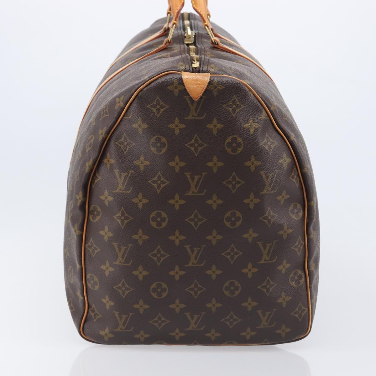 LOUIS VUITTON Monogram Keepall 60 Boston Bag M41422 LV Auth BA16016