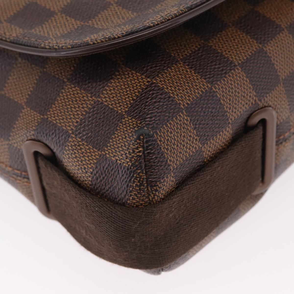 LOUIS VUITTON Damier Ebene Brooklyn MM Shoulder Bag N51211 LV Auth BA16019A