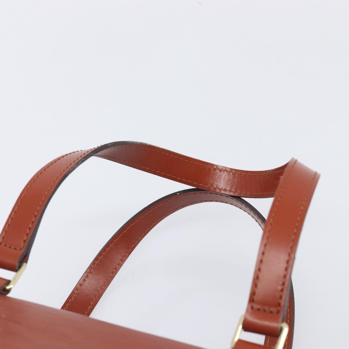 LOUIS VUITTON Epi Soufflot Hand Bag Brown M52223 LV Auth BA16020