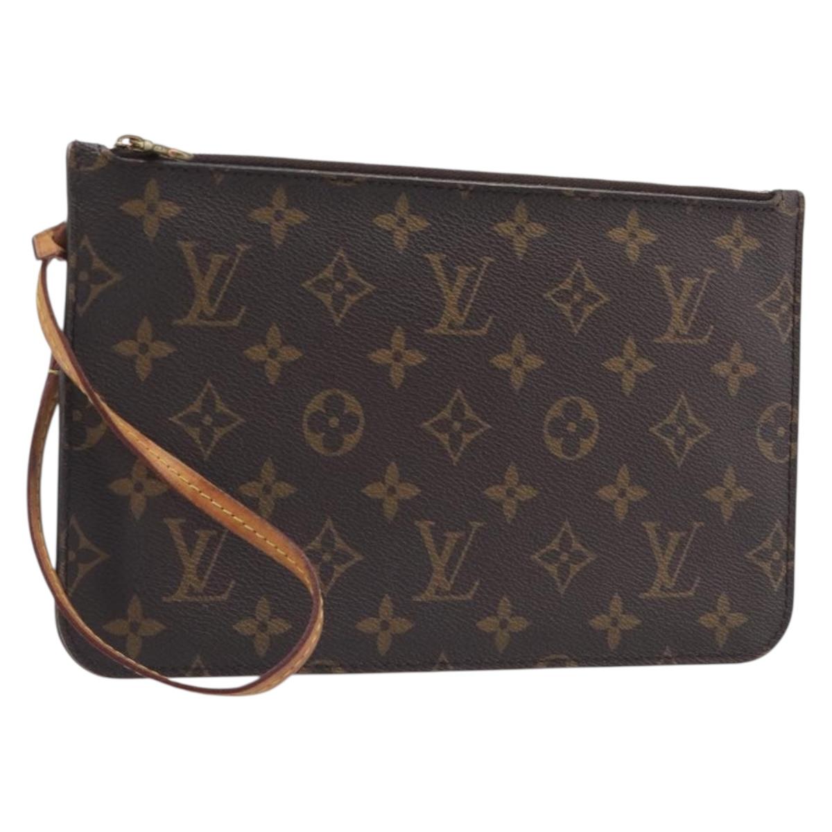 LOUIS VUITTON Monogram Neverfull MM Pouch Accessory Pouch LV Auth BA16073