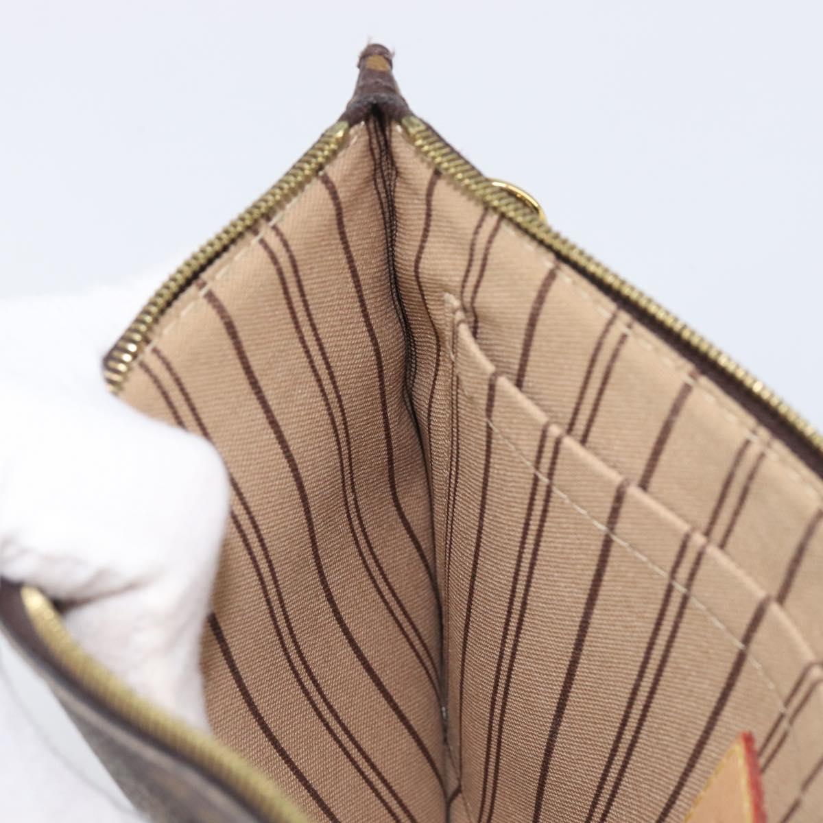 LOUIS VUITTON Monogram Neverfull MM Pouch Accessory Pouch LV Auth BA16073