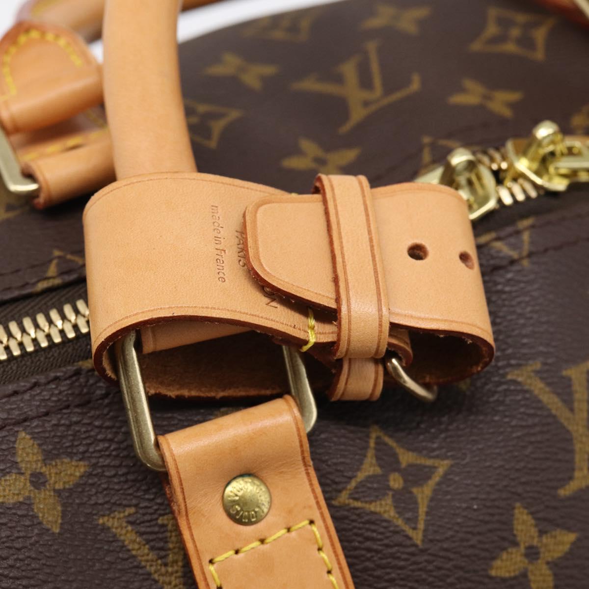 LOUIS VUITTON Monogram Keepall Bandouliere 55 Boston Bag M41414 LV Auth BA16077V