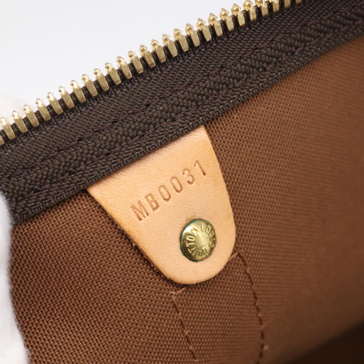 LOUIS VUITTON Monogram Keepall Bandouliere 55 Boston Bag M41414 LV Auth BA16077V