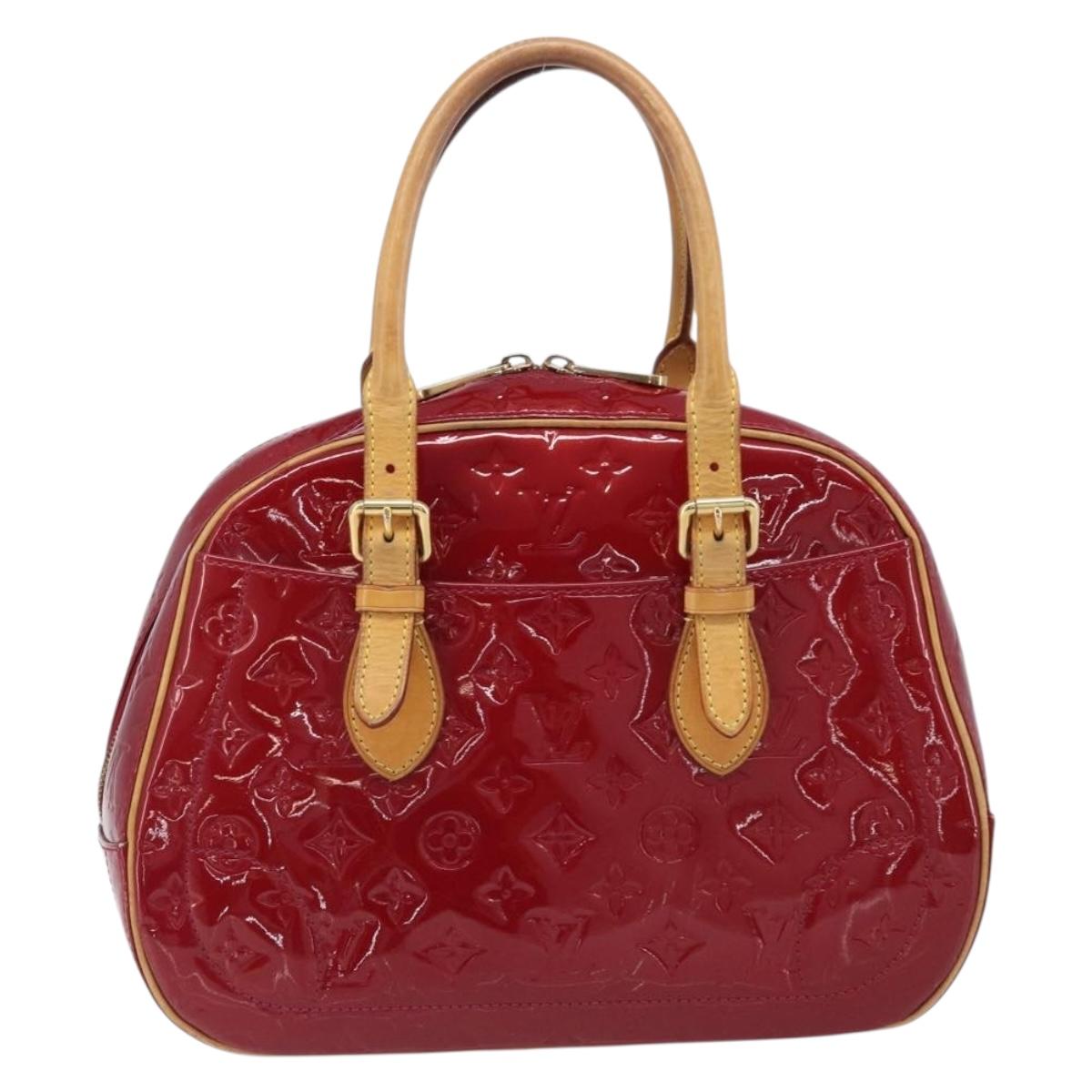 LOUIS VUITTON Monogram Vernis Summit Drive Pomme D'amour M93513 LV Auth BA16087