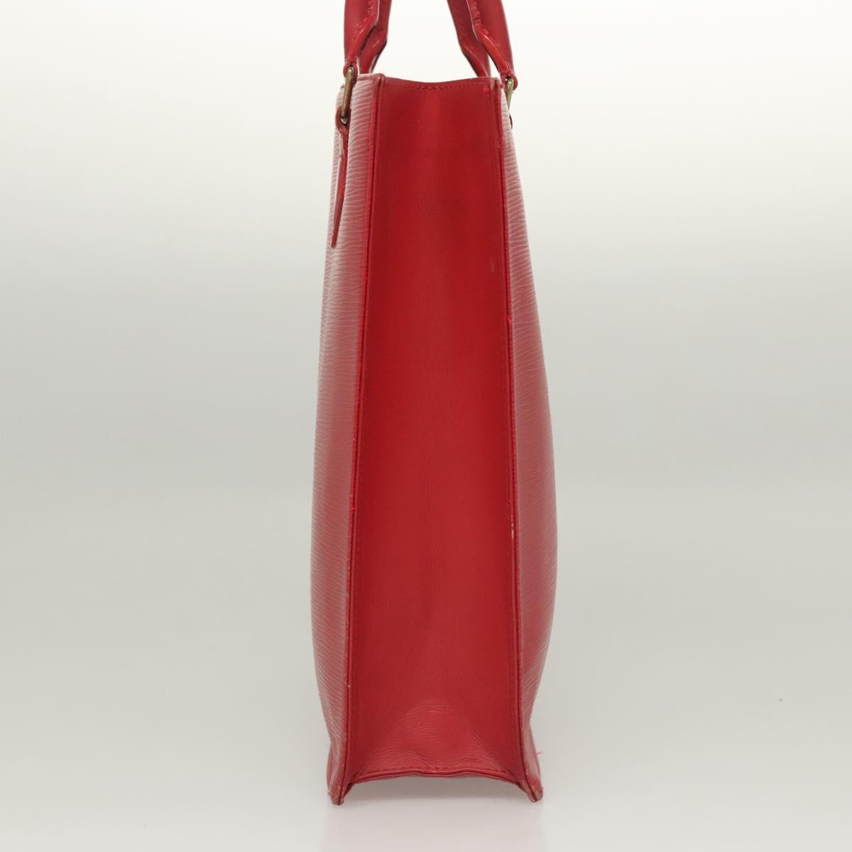 LOUIS VUITTON Epi Sac Plat PM Hand Bag Red M5274E LV Auth BA1609