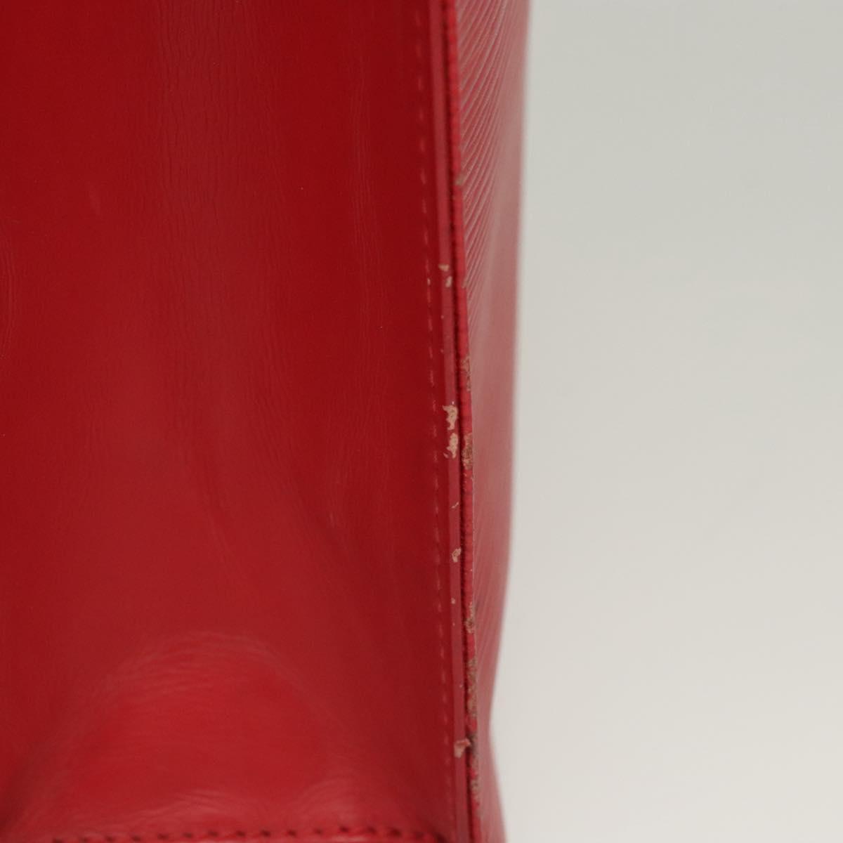 LOUIS VUITTON Epi Sac Plat PM Hand Bag Red M5274E LV Auth BA1609