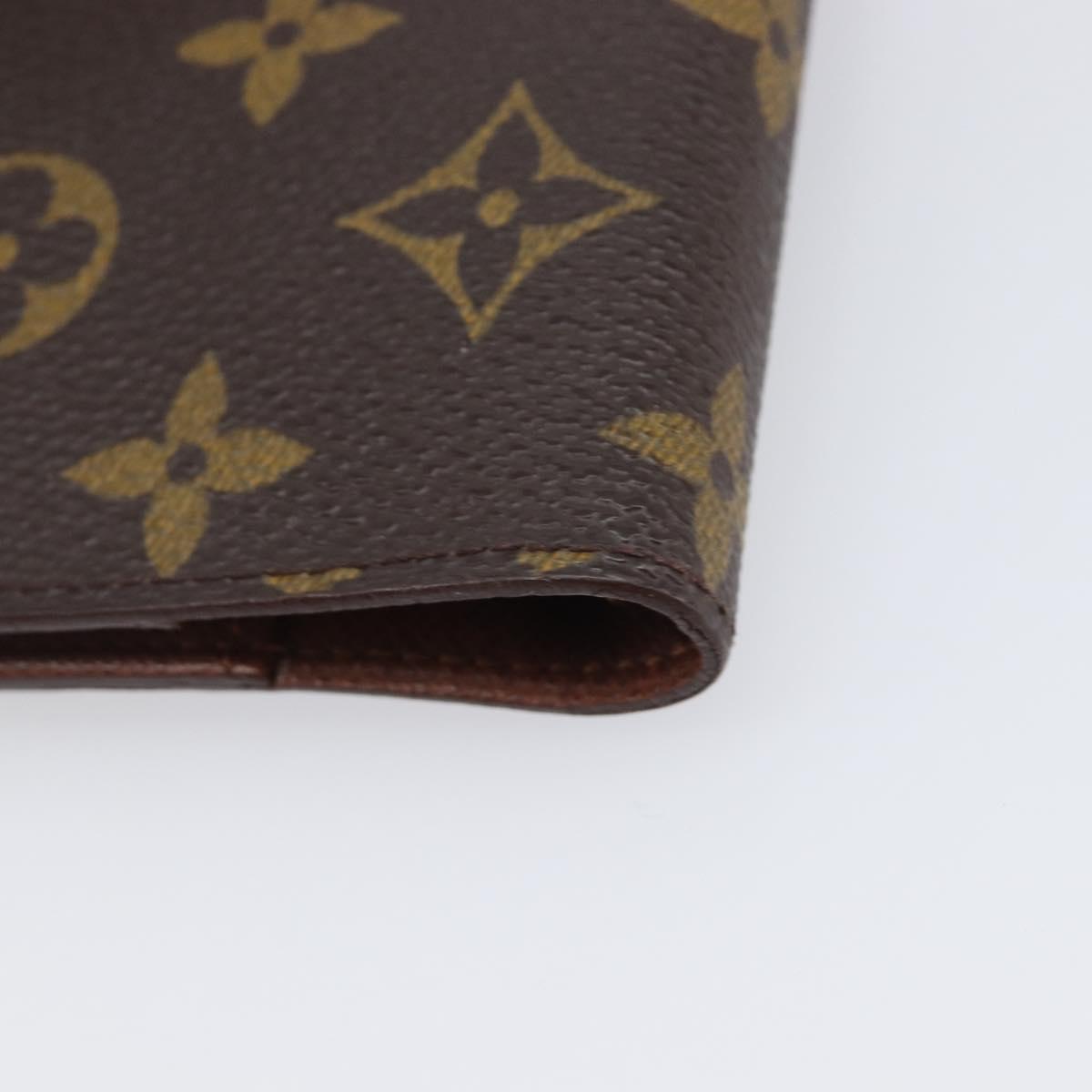 LOUIS VUITTON Monogram Agenda PM Day Planner Cover R20005 LV Auth BA16098