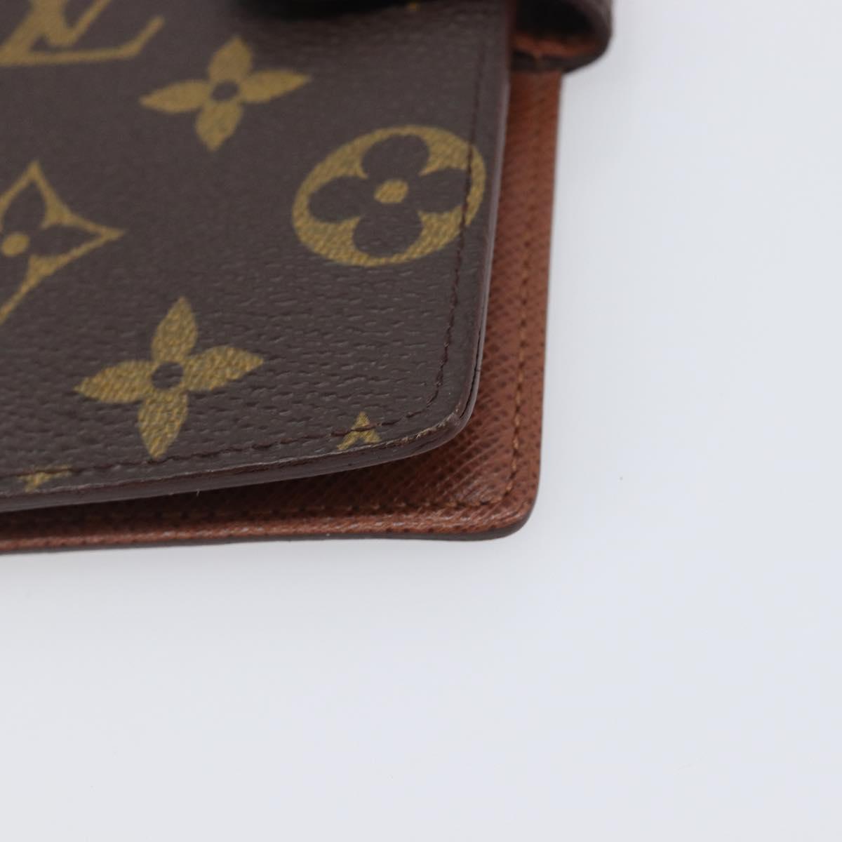LOUIS VUITTON Monogram Agenda PM Day Planner Cover R20005 LV Auth BA16098