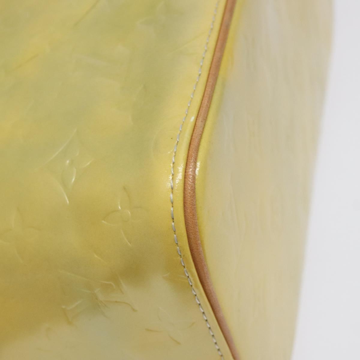 LOUIS VUITTON Monogram Vernis Houston Hand Bag Gris M91053 LV Auth BA1610