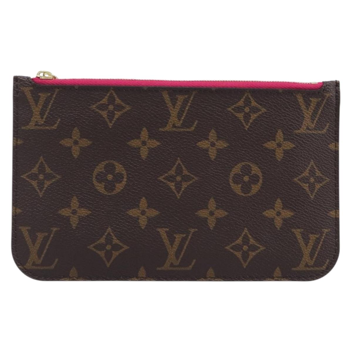 LOUIS VUITTON Monogram Neverfull PM Pouch LV Auth BA16101V