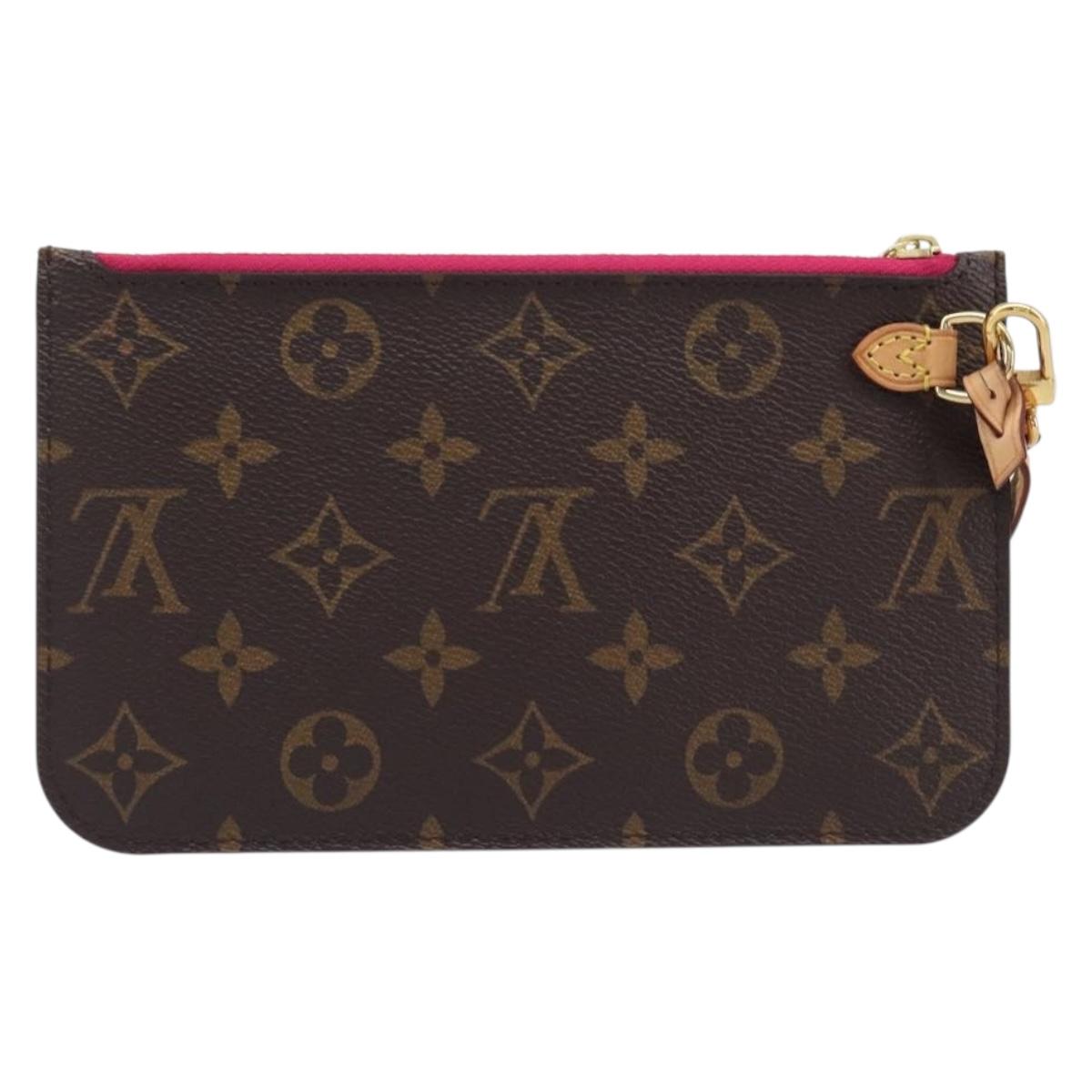 LOUIS VUITTON Monogram Neverfull PM Pouch LV Auth BA16101V