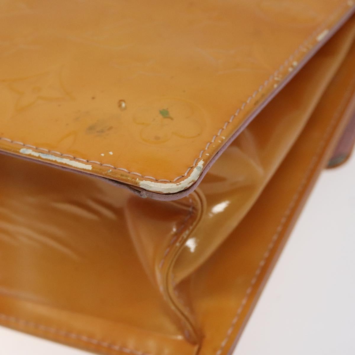 LOUIS VUITTON Vernis Spring Street Hand Bag Marshmallow Pink M91033 Auth BA1611