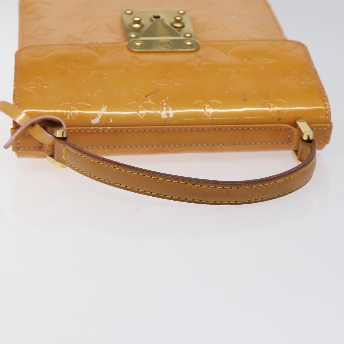 LOUIS VUITTON Vernis Spring Street Hand Bag Marshmallow Pink M91033 Auth BA1611