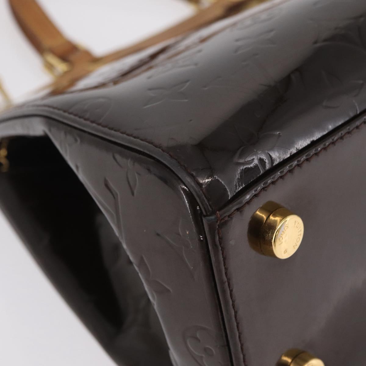 LOUIS VUITTON Monogram Vernis Blair MM Hand Bag Amarante M91619 LV Auth BA16111