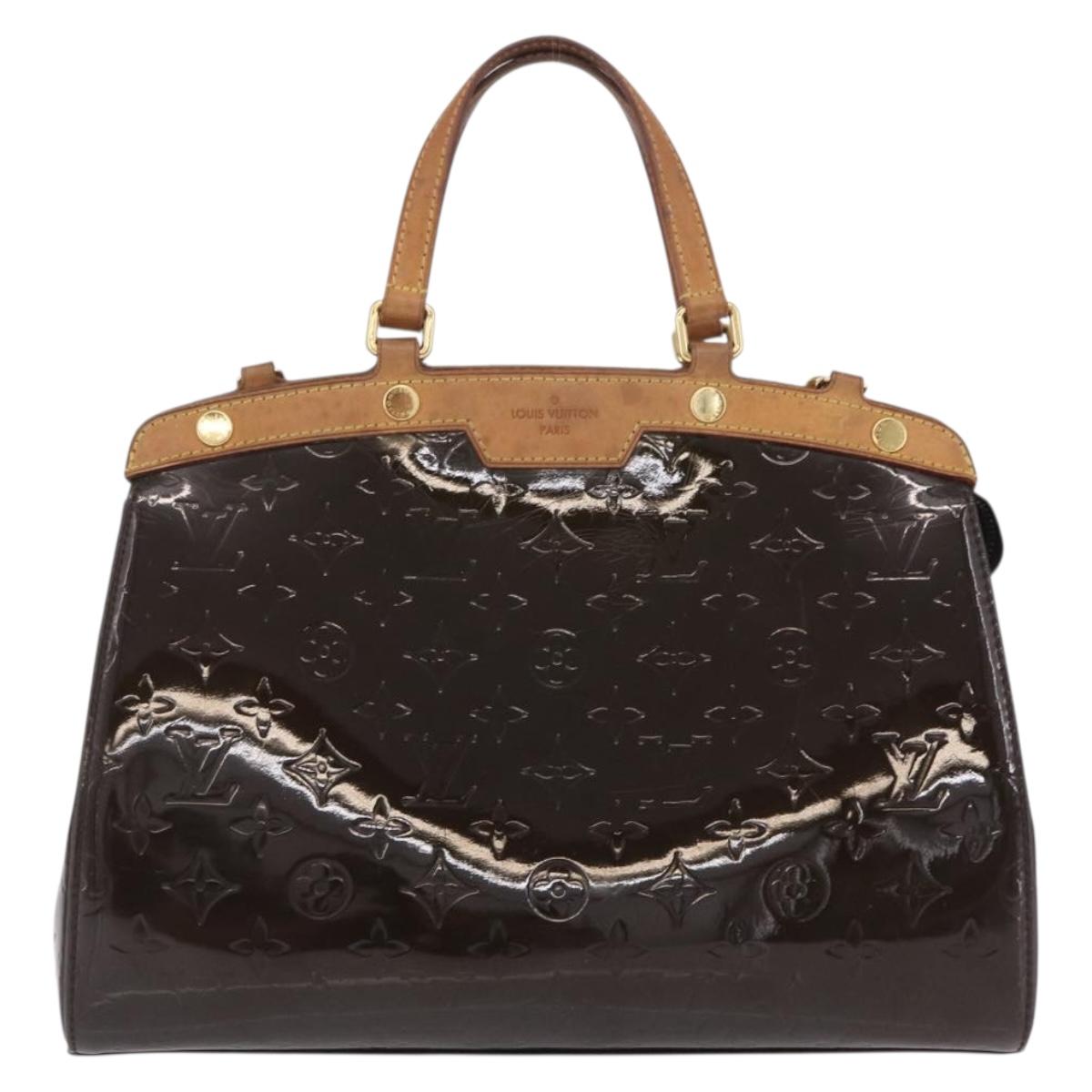 LOUIS VUITTON Monogram Vernis Blair MM Hand Bag Amarante M91619 LV Auth BA16111